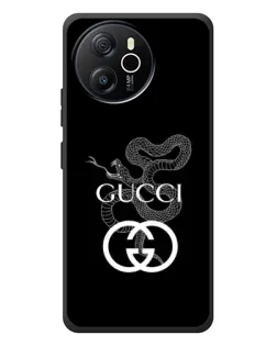 Чехол для Blackview Shark 8 с картинкой «Gucci — серебряная змея»