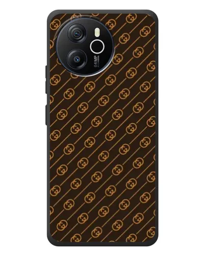 Чехол для Blackview Shark 8 с картинкой «Gucci — золотые диагонали»