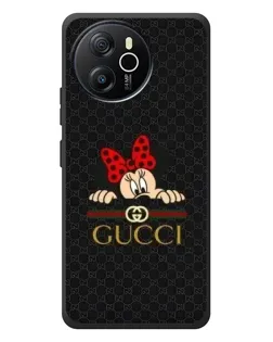 Чехол для Blackview Shark 8 с картинкой «Минни Маус Gucci — черный»