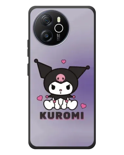 Чехол для Blackview Shark 8 с картинкой «Kuromi — фиолетовый арт»
