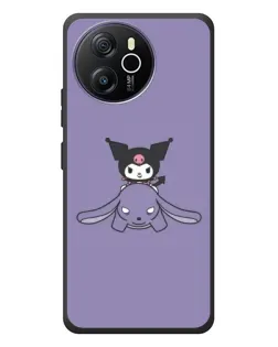 Чехол для Blackview Shark 8 с картинкой «Kuromi на лиловом фоне»