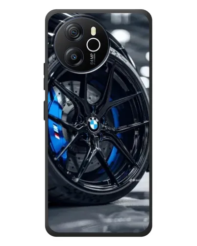 Чехол для Blackview Shark 8 с картинкой «Колесо BMW вблизи»