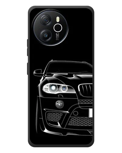 Чехол для Blackview Shark 8 с картинкой «Темный силуэт BMW»