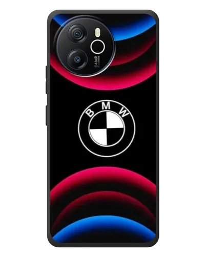 Чехол для Blackview Shark 8 с картинкой «Логотип BMW и неоновые дуги»