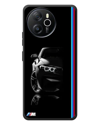 Чехол для Blackview Shark 8 с картинкой «Силуэт BMW в темноте»