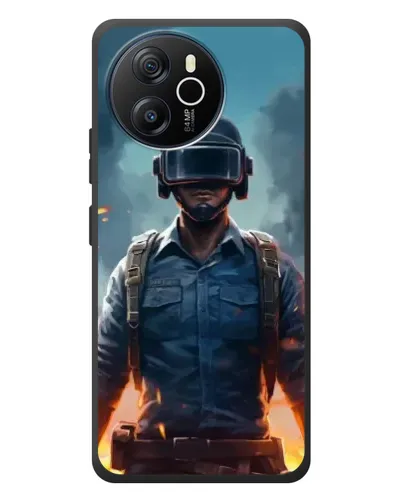 Чехол для Blackview Shark 8 с картинкой «PUBG — реалистичный герой»