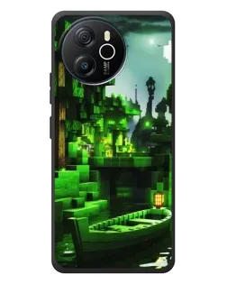 Чехол для Blackview Shark 8 с картинкой «Minecraft лесной пейзаж»