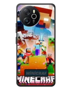 Чехол для Blackview Shark 8 с картинкой «Minecraft герои игры»