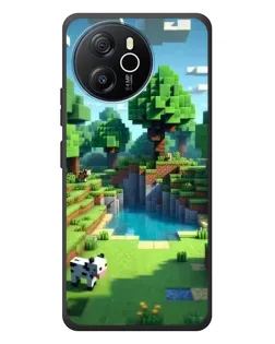 Чехол для Blackview Shark 8 с картинкой «Minecraft летний день»