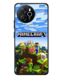 Чехол для Blackview Shark 8 с картинкой «Minecraft классический мир»