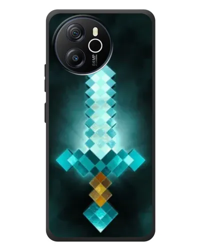 Чехол для Blackview Shark 8 с картинкой «Алмазный меч неон» Чехол для Blackview Shark 8 с картинкой «Алмазный меч неон»