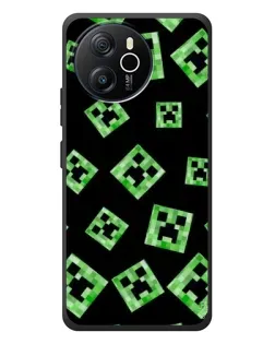 Чехол для Blackview Shark 8 с картинкой «Паттерн с криперами»