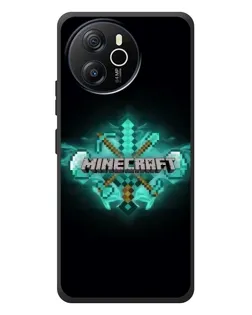Чехол для Blackview Shark 8 с картинкой «Minecraft Diamond лого»