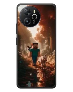 Чехол для Blackview Shark 8 с картинкой «Стив в лесу»