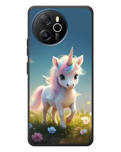 Чехол для Blackview Shark 8 с картинкой «Единорог на поляне»
