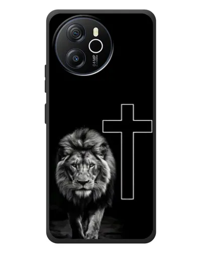 Чехол для Blackview Shark 8 с картинкой «Лев и Крест»
