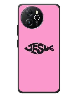 Чехол для Blackview Shark 8 с картинкой «Розовый символ  Jesus»