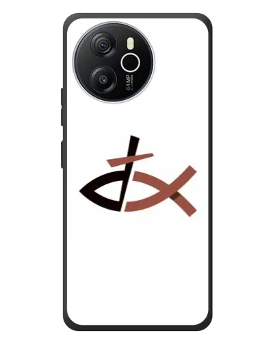 Чехол для Blackview Shark 8 с картинкой «Рыба и крест»