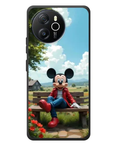 Чехол для Blackview Shark 8 с картинкой «Микки на скамейке»