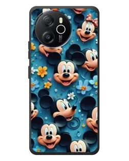 Чехол для Blackview Shark 8 с картинкой «Паттерн Микки и Минни»