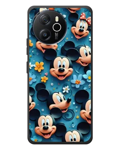 Чехол для Blackview Shark 8 с картинкой «Паттерн Микки и Минни»