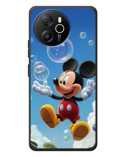Чехол для Blackview Shark 8 с картинкой «Mickey и мыльные пузыри»