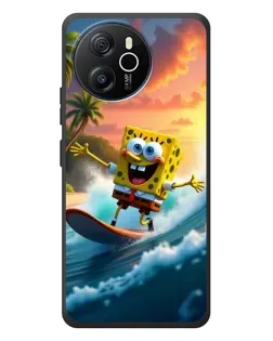 Чехол для Blackview Shark 8 с картинкой «Губка Боб серфингист»