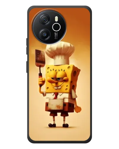 Чехол для Blackview Shark 8 с картинкой «Губка Боб повар»