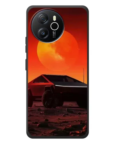 Чехол для Blackview Shark 8 с картинкой «Cybertruck на Марсе»