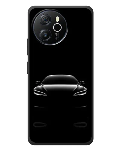 Чехол для Blackview Shark 8 с картинкой «Силуэт Tesla Night»