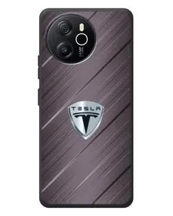 Чехол для Blackview Shark 8 с картинкой «Металлическая текстура Tesla»