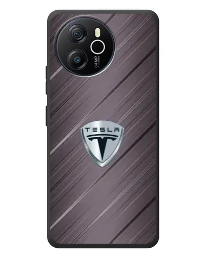 Чехол для Blackview Shark 8 с картинкой «Металлическая текстура Tesla»