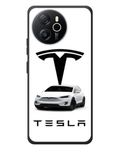 Чехол для Blackview Shark 8 с картинкой «Tesla White Style»
