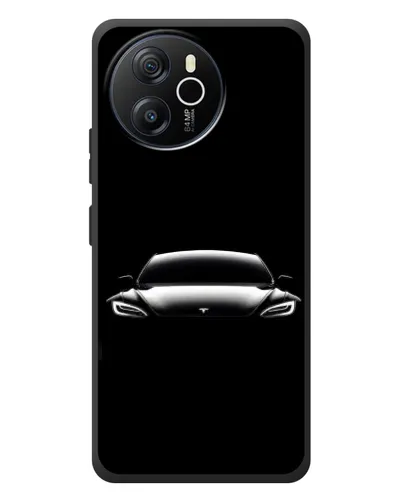 Чехол для Blackview Shark 8 с картинкой «Фары Tesla Night»