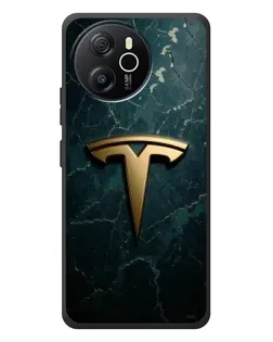 Чехол для Blackview Shark 8 с картинкой «Мраморная Tesla Gold»