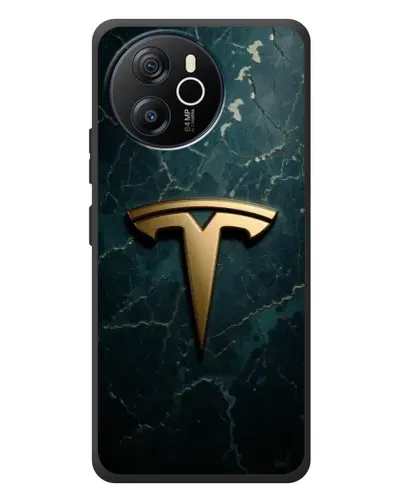 Чехол для Blackview Shark 8 с картинкой «Мраморная Tesla Gold»