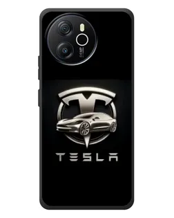 Чехол для Blackview Shark 8 с картинкой «Tesla — серебристое авто»