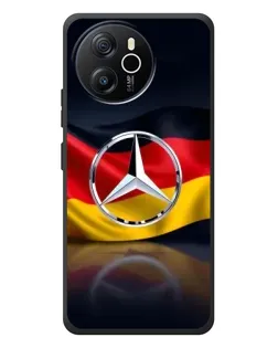Чехол для Blackview Shark 8 с картинкой «Mercedes — флаг Германии»