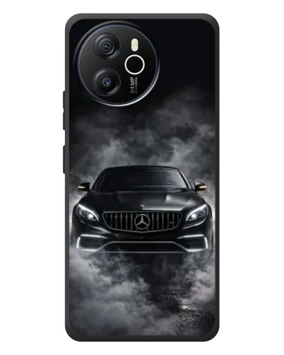 Чехол для Blackview Shark 8 с картинкой «Mercedes в дыму»