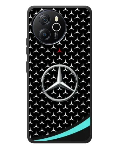 Чехол для Blackview Shark 8 с картинкой «Mercedes — бирюзовый акцент»