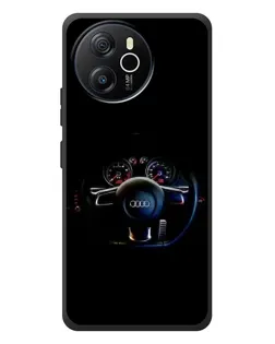 Чехол для Blackview Shark 8 с картинкой «Салон Audi — руль»