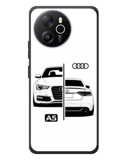 Чехол для Blackview Shark 8 с картинкой «Audi — контрастный дизайн»