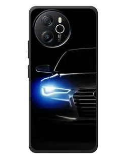 Чехол для Blackview Shark 8 с картинкой «Неоновый взгляд Audi»