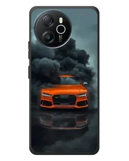 Чехол для Blackview Shark 8 с картинкой «Audi в облаках дыма»