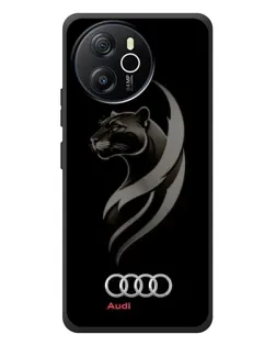 Чехол для Blackview Shark 8 с картинкой «Графика — пантера и Audi»