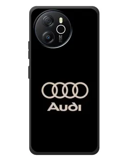 Чехол для Blackview Shark 8 с картинкой «Audi — золотой логотип»
