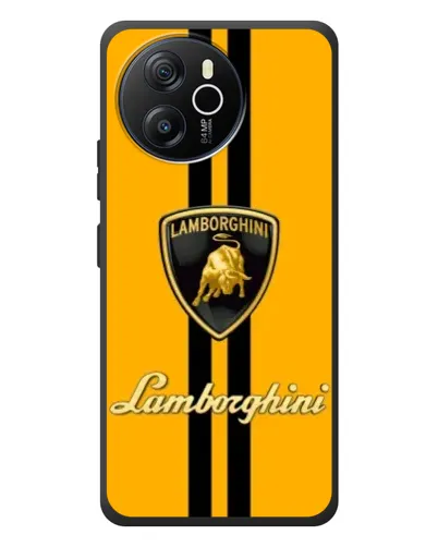Чехол для Blackview Shark 8 с картинкой «Lamborghini Stripe желтый»
