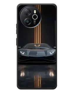 Чехол для Blackview Shark 8 с картинкой «Lamborghini золотые линии»