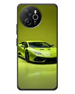 Чехол для Blackview Shark 8 с картинкой «Салатовый Lamborghini Huracan»