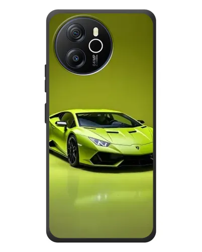 Чехол для Blackview Shark 8 с картинкой «Салатовый Lamborghini Huracan»